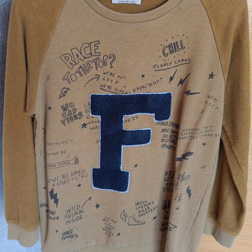 Zara sweatshirt like new, beige, size 152 cm