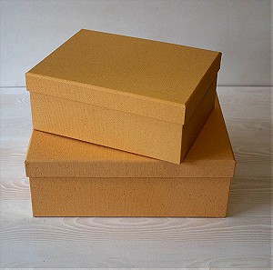 Σετ χάρτινα ορθογώνια κουτιά με επένδυση
