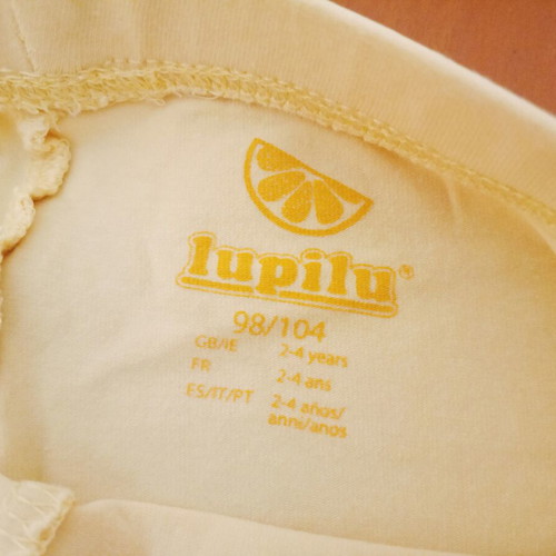 Lupilu children's leggings like new with girly ruffle detail