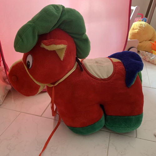 Rocking horse used, plush toy