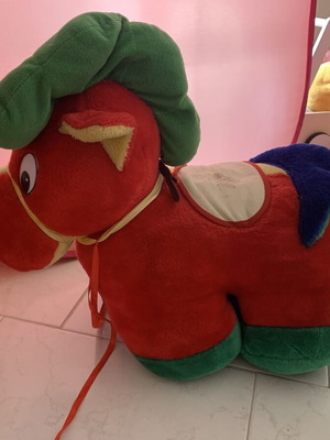 Rocking horse used, plush toy