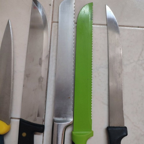 Knives used, set of 7 with IKEA, Edelstahl, Tramontina and Gala
