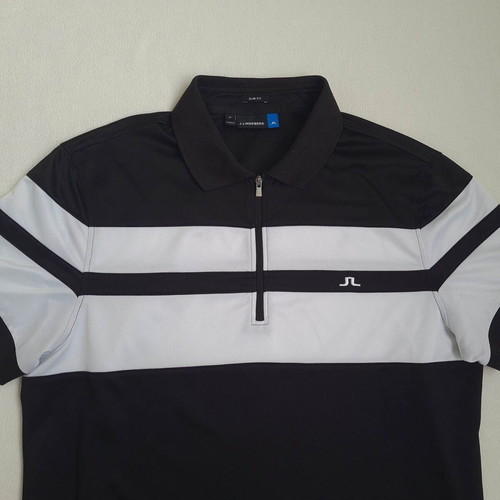 J Lindeberg men's golf polo shirt size M slim fit like new