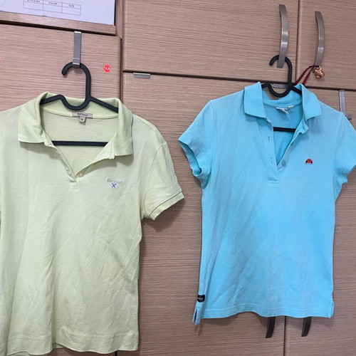 Ellesse Polo shirts like new, blue and light green, set of 2