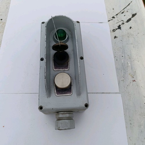 Collectible start stop push button used with safety caps