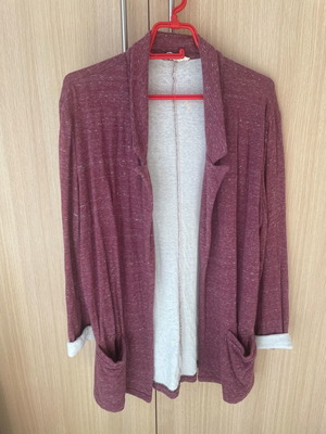 American Vintage cotton jacket used, burgundy