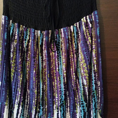 Strapless dress like new, multicolored