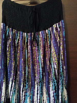 Strapless dress like new, multicolored