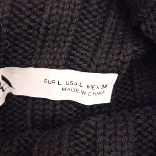 Zara sleeveless sweater, black, size L