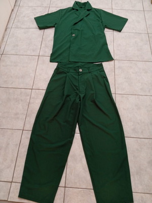 Green women's suit set, new