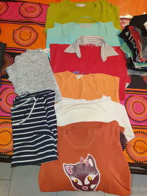 Teenage t-shirts pack of 8 pieces, size 152 cm, age 12