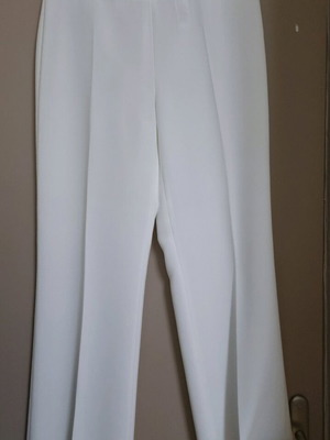ZARA άσπρο γυναικείο παντελόνι σαν καινούργιο, μέγεθος 44