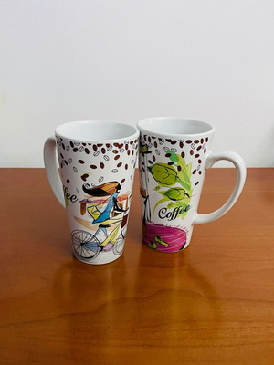 Set of 2 mugs like new with 470ml capacity