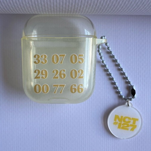 NCT 127 Neo Zone Clear AirPods Case with Keyring and Exclusive Jungwoo Photo Tag