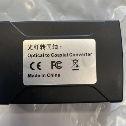 Digital Audio Converter Toslink to RCA new