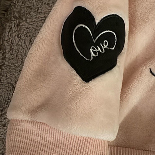 Fur set for girls like new, very warm