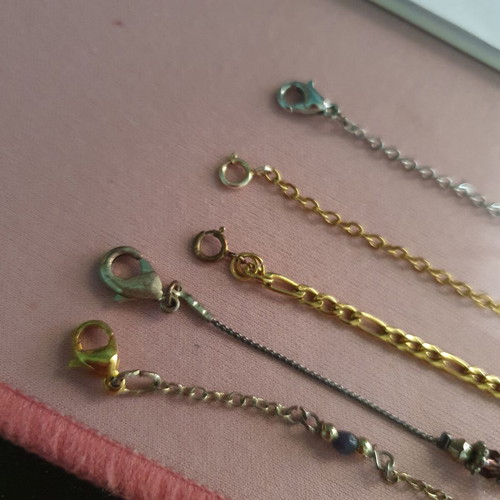 Jewelry set with 5 bracelets and 3 necklaces