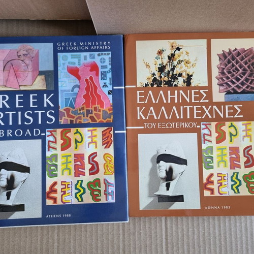 Greek Artists Abroad two volumes used