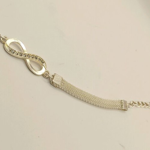 Astragalos bracelet new with infinity element 23cm