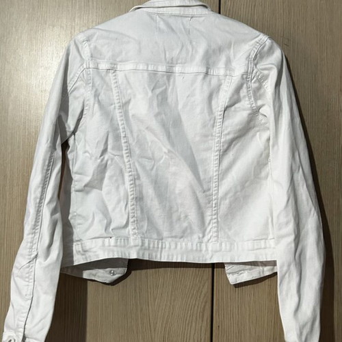 Jean jacket small used, white