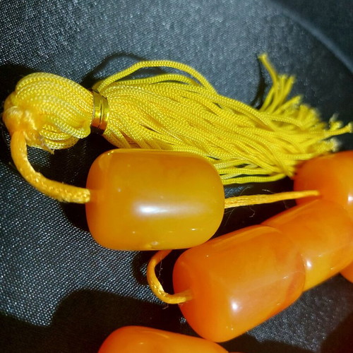 Large decorative worry beads new, plastic resin 19 beads