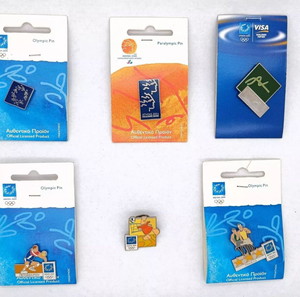 Ολυμπιακοί Αγώνες Αθήνα 2004, 6 καρφίτσες - Athens 2004 Olympic Games Pin