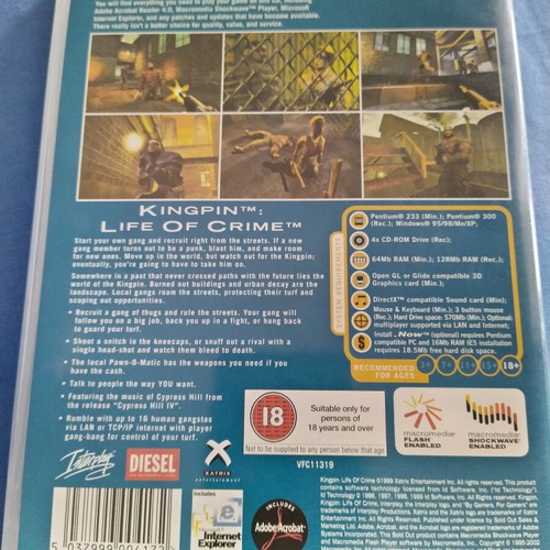 Kingpin PC like new
