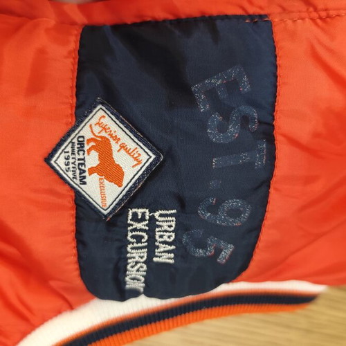 Orchestra sleeveless windbreaker vest like new, orange, ages 4-5