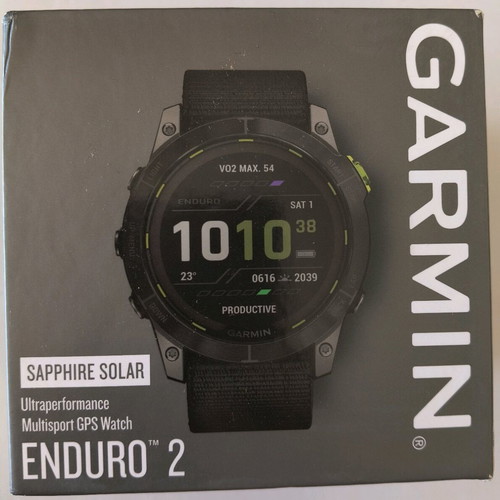 Garmin Enduro 2 smartwatch with flashlight, like new