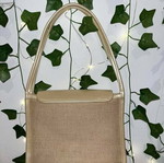 Women's shoulder bag like new, beige and gold