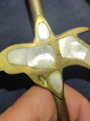 Candlestick with dolphin used