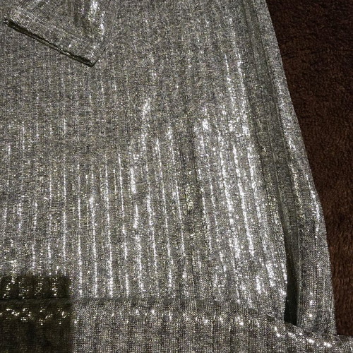 Silver dress like new, size M 38 10
