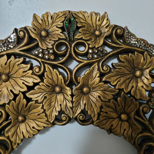 Vintage mirror frame with strass