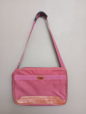 Oriflame vintage crossbody bag, burgundy