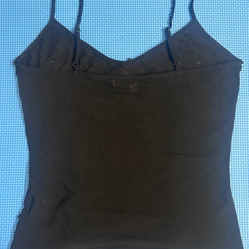 Y2K Vintage Black Mesh Beaded Corset-Like Women’s Top Size XS/S Like New