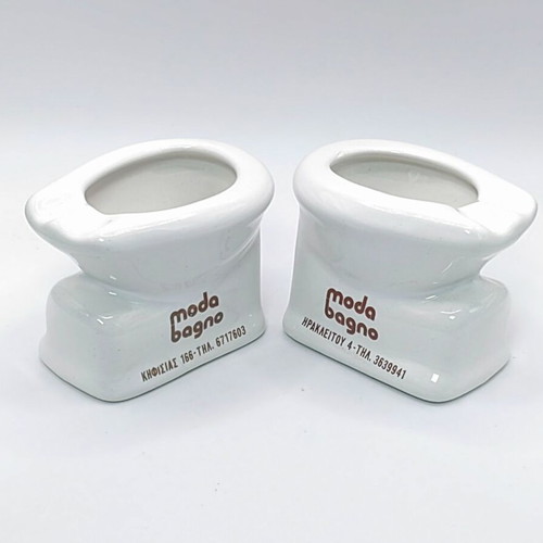Vintage Moda Bagno Ceramic Miniature Ashtrays Set of 2
