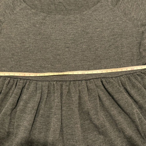 Grey blouse with balloon sleeves like new, size M