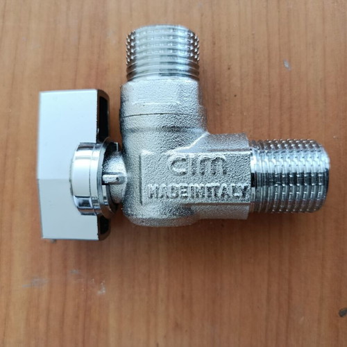 Cimberio Cim 39 Angle Ball Valve for Washing Machine new 1/2"x3/4"