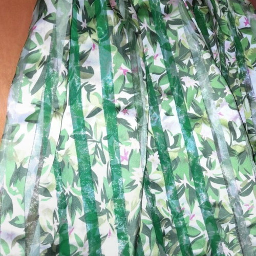 Satin midi skirt