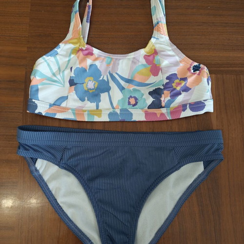 Girls' swimsuit 10-11 years from Decathlon like new, blue multicolor