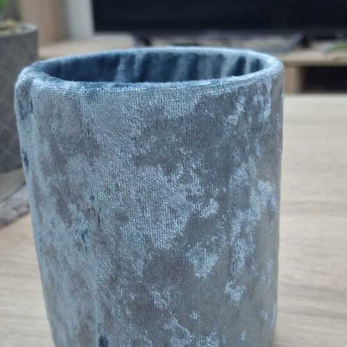 Velvet pencil holder, 10cm height