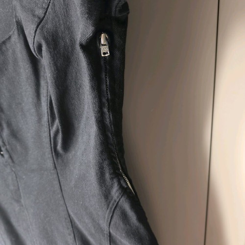Zara black denim mini dress like new, size L