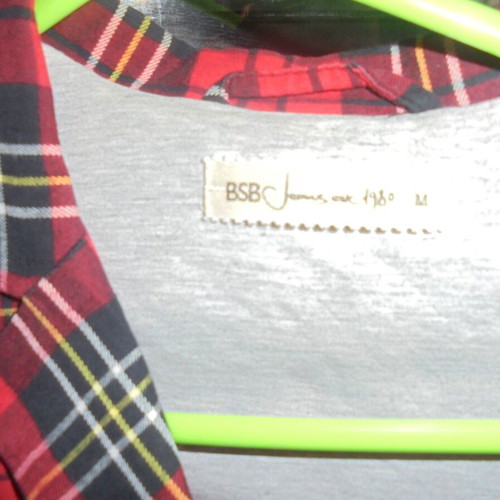 BSB Red Checked Jacket size medium like new