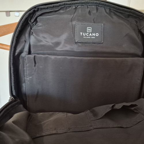Tucano backpack used, black with laptop compartment