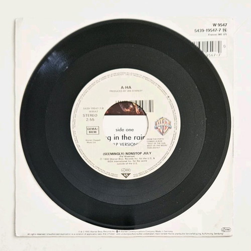 a-ha Crying In The Rain 7" vinyl like new