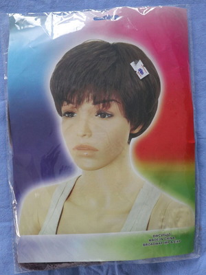 Boy wigs brown and red new, set of 2 pieces