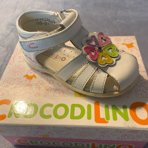 Crocodilino children's anatomical leather sandals No 21