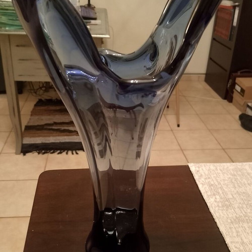 Vintage Art Glass Vase Murano Style like new