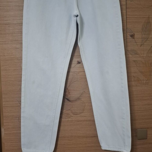 Mango girls' denim jeans like new, braided waist, adjustable size 164 cm