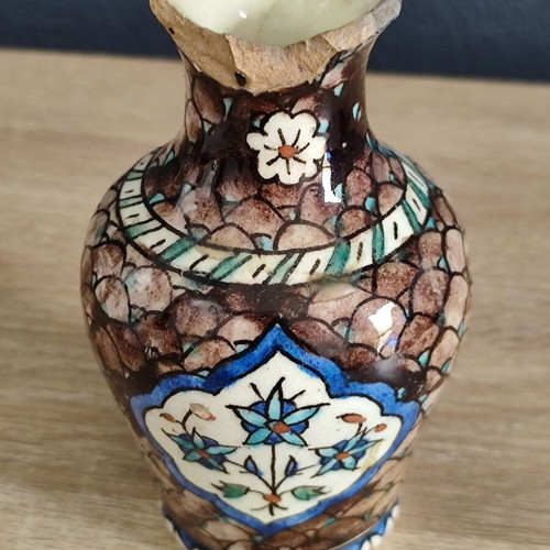 Authentic Vase "Enthymion Kioutacheias" 1921 used, Asia Minor Campaign